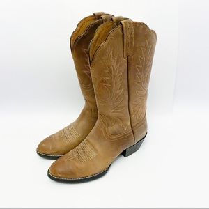 Ariat Heritage Cowboy R Toe Western Leather Boots